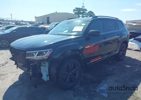 2021 Volkswagen Atlas 3.6L V6 Se W/Technology R-Line из США, поврежденный, VIN 1V2PR2CA3MC588791